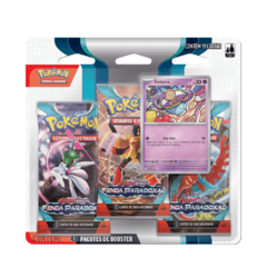 BLISTER TRIPLE PACK SINISTEA FENDA PARADOXAL - POKÉMON ESCARLATE E VIOLETA 4 - COPAG - NOVO - ORIGINAL - TCG