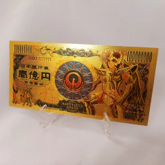 CÉDULAS COMEMORATIVAS OS CAVALEIROS DO ZODÍACO - CAVALEIROS DE OURO - MODELO 02 - online store