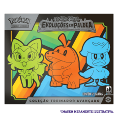 COLEÇÃO TREINADOR AVANÇADO EVOLUÇÕES EM PALDEA - POKÉMON ESCARLATE E VIOLETA 02 - NOVO - ORIGINAL - TCG