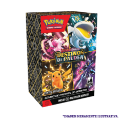 MINI BOOSTER BOX - POKÉMON ESCARLATE E VIOLETA 04.5 - DESTINOS DE PALDEA - COPAG - NOVO - ORIGINAL - TCG