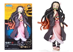 ACTION FIGURE DEMON SLAYER - NEZUKO KAMADO - SEGA SUPER PREMIUM - ORIGINAL - NOVO