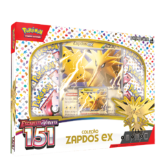 BOX POKÉMON COLEÇÃO 151 - ZAPDOS EX - ESCARLATE E VIOLETA 03.5 - COPAG - TCG