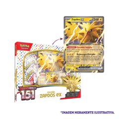 BOX POKÉMON COLEÇÃO 151 - ZAPDOS EX - ESCARLATE E VIOLETA 03.5 - COPAG - TCG na internet