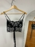 Imagen de CORSET POSITIVITY NEGRO CON PLATA
