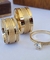 Aliança 12mm 30 Pedras (Prata) banho em Ouro 18K