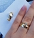 Alianças 8mm Abaulada (Prata950) Ouro 18K + Anel