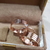 Par de Alianças 8mm (Prata950) banhada em Ouro Rose + Anel