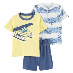 Conjunto carters 3 peças verão - Aviões (Lançamento)
