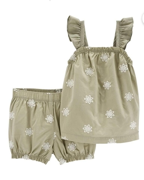Conjunto Carters 2 peças verão - Verde Oliva (Nova coleção)