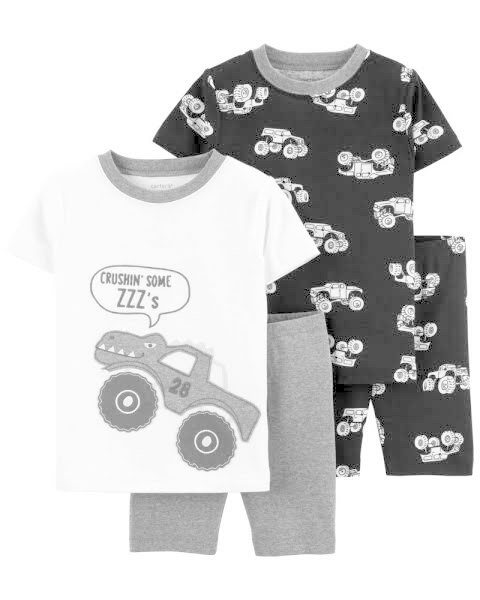 Pijama Carter's 4 peças verão - Monster Truck