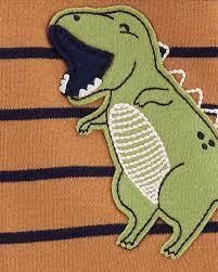 Macacão Carters em algodão com pézinho - Dinossauro (Nova Coleção) - comprar online