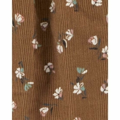 Jardineira Carters com Camiseta - Marrom floral na internet