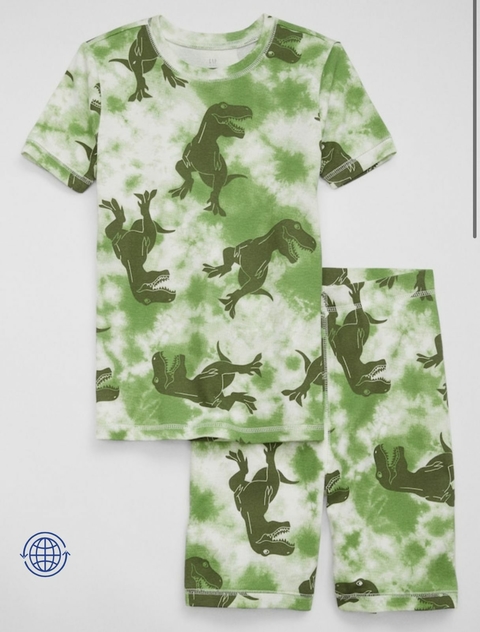 Pijama GAP 2 peças algodão orgânico - Dinossauro