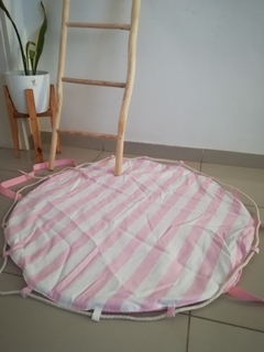 Playmat bolso Rayas rosas
