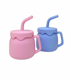 Vaso Pumpkin de silicona con tapa y sorbete