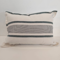 ALMOHADON LINEAS VERDES