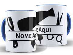 Caneca Cabeleireiro(a) 325ml Xícara Porcelana + Caixa Presente