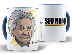 Caneca Albert Einstein 325ml Xícara Porcelana + Caixa Presente