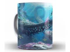 Caneca Subnautica 325ml Xícara Porcelana + Caixa Presente na internet