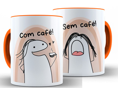 Caneca Flork Com Café 325ml Xícara Porcelana + Caixa Presente - comprar online
