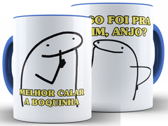 Caneca Flork Melhor Calar 325ml Xícara Porcelana + Caixa Presente