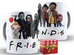 Caneca Friends Terror 325ml Xícara Porcelana + Caixa Presente na internet