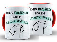 Imagem do Caneca Flork Paciência 325ml Xícara Porcelana + Caixa Presente