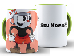 Caneca Cuphead 325ml Xícara Porcelana + Caixa Presente na internet
