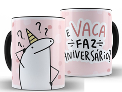 Caneca Flork Aniversário 325ml Xícara Porcelana + Caixa Presente - loja online