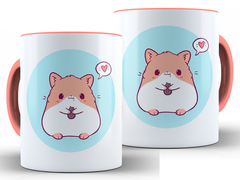 Caneca Hamster Animais 325ml Xícara Porcelana + Caixa Presente - Canecas Personalizadas - Caneca Rei