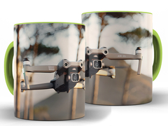Caneca Drone 325ml Xícara Porcelana + Caixa Presente na internet