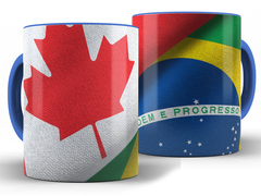 Caneca Intercâmbio Canadá 325ml Xícara Porcelana + Caixa Presente