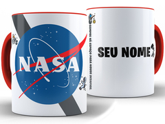 Imagem do Caneca Nasa 325ml Xícara Porcelana Exploração Espacial + Caixa Presente