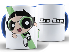 Caneca Docinho 325ml Xícara Porcelana Meninas Superpoderosas + Caixa Presente