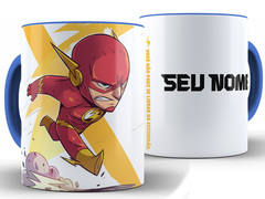 Caneca The Flash 325ml Xícara Porcelana Heróis DC + Caixa Presente - comprar online
