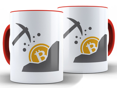 Imagem do Caneca Mineração Cripto 325ml Xícara Porcelana + Caixa Presente