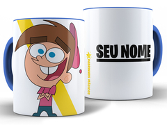 Caneca Timmy Padrinhos 325ml Xícara Porcelana + Caixa Presente