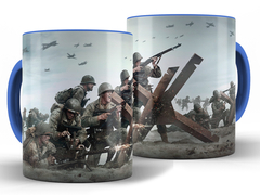 Caneca Segunda Guerra Mundial 325ml Xícara Porcelana + Caixa Presente