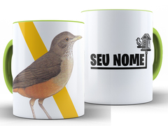Caneca Sabiá Pássaros 325ml Xícara Porcelana + Caixa Presente - comprar online