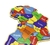 Quebra-Cabeça - Mapa Continente Africano - Corujinha Brinquedos  (Divirta-se com a gente)