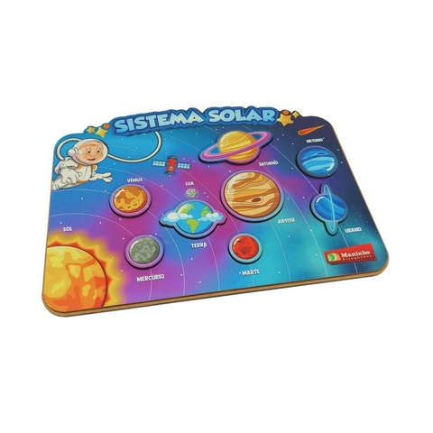 Quebra-cabeça encaixe sistema solar