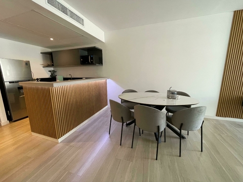 Mueble de COCINA a medida Barra revestida WPC WALL PANEL - comprar online