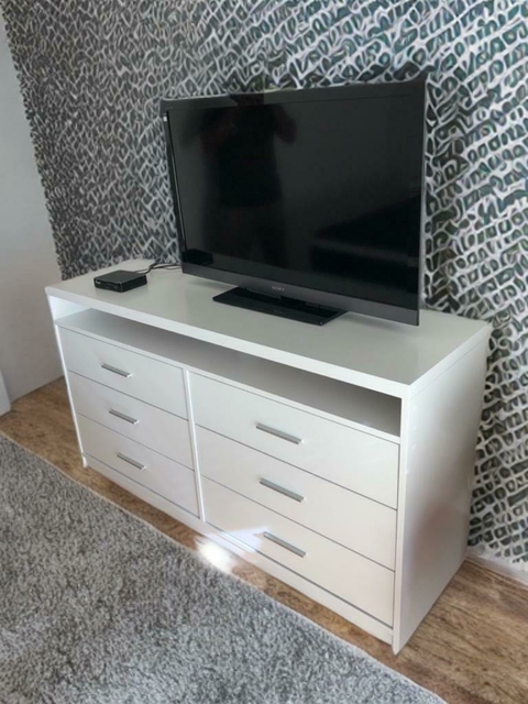 Cómoda con espacio y 6 cajones 80x120x45 - comprar online