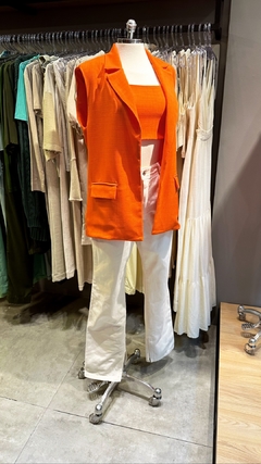 CALÇA RETA COLOR - OFF WHITE - loja online