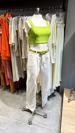 CALÇA RETA COLOR - OFF WHITE