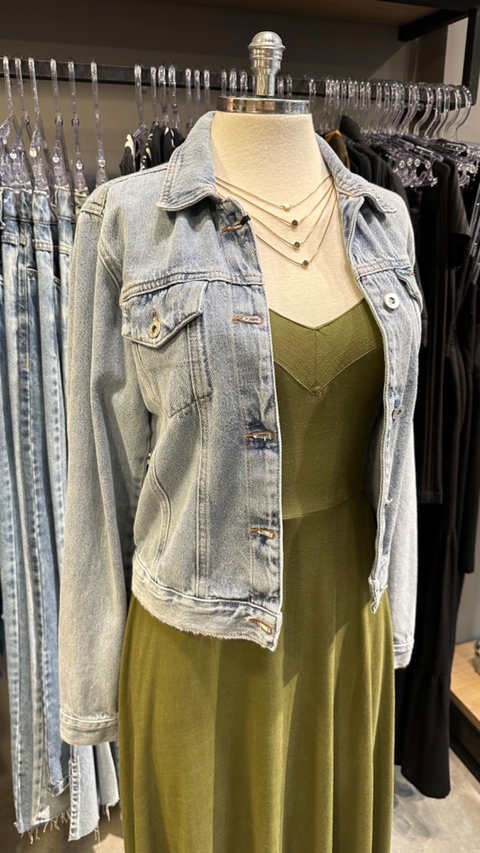 JAQUETA NENA - JEANS CLARO