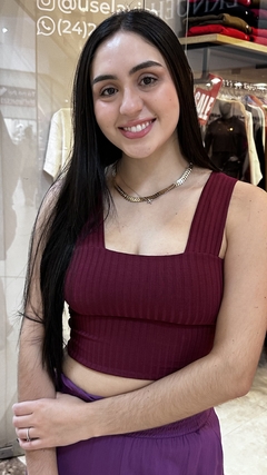 CROPPED FAIXA - VINHO