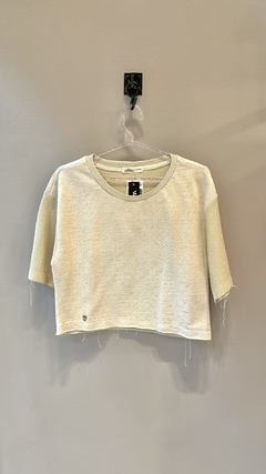 BLUSA AMPLA MOLETOM SEM FELPA - VERDE