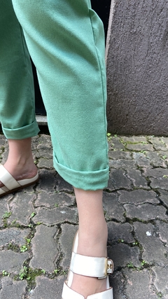 CALÇA CLOCHARD COM FAIXA - VERDE na internet