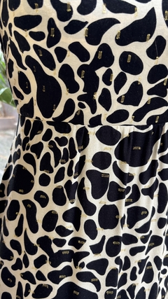 VESTIDO LONGO DETALHE EM LUREX - EST. ONÇA na internet